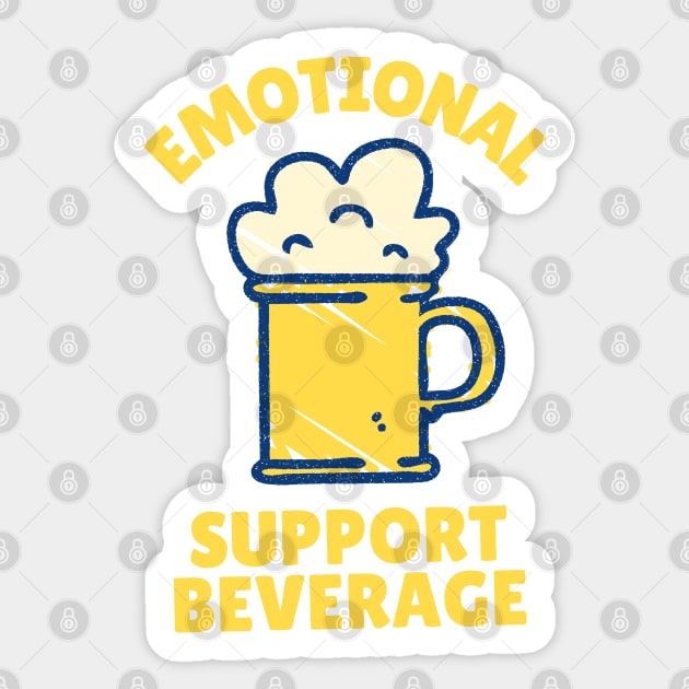 Emotional Support Beverage Beer Sticker by The WYLD Tribe